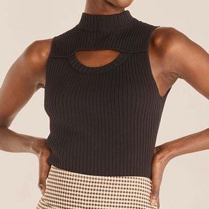 Rebecca Taylor Cutout Knit Tank - Blank Sleeveless Sweater NWOT